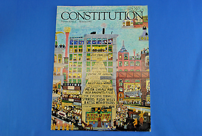 #ad CONSTITUTION MAGAZINE Quarterly Journal Volume 4 #1 Winter 1992 Internment $9.00