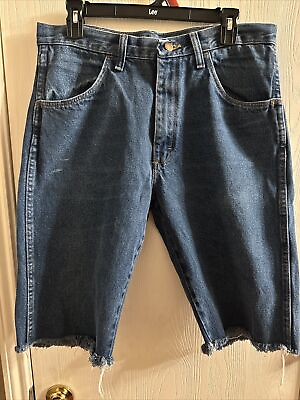 #ad Mens Vintage Cut off Rustler Jean Shorts Size 33 $16.99