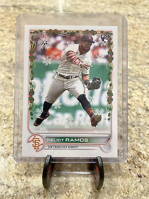#ad 🔥2022 Topps Holiday HELIOT RAMOS SP Candy Cane Sleeve Image Variation RC HW121 $3.00