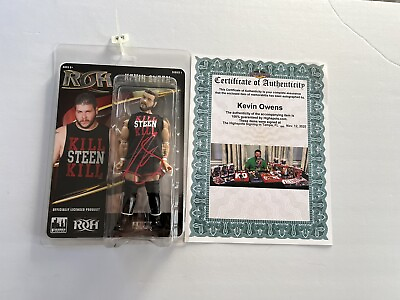 #ad Ring of Honor ROH Kevin Steen Signed Figure Figures Toy Company Kevin Owens WWE $64.99