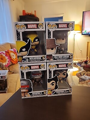 #ad Funko Marvel: Wolverine 50th Anniversary Set of 4 Free shipping Mint In Stock $49.99