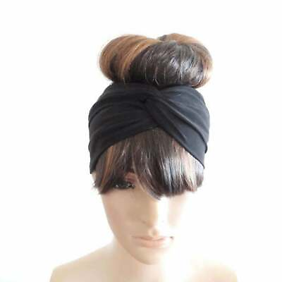 #ad Black Twist Headband. Cotton Twist Head Wrap. Knot Hairband. Stretch Hair Wrap. $8.99