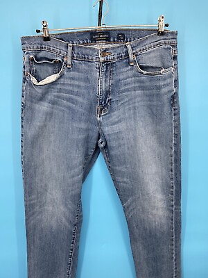 #ad VTG Lucky Brand Jeans 38x34 Blue 410 Athletic Slim Everman 38L Stretch Denim Men $24.43