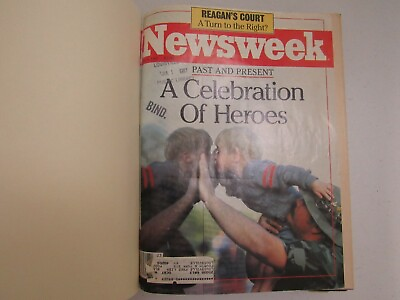 #ad Newsweek Magazine 1987 July September Issues Volume 110 $20.00