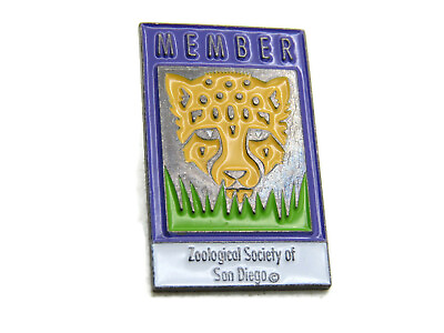#ad Zoological Society Of San Diego Member Pin Cheetah Graphic $17.99