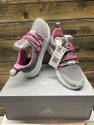 #ad Adidas Lite Racer Adapt 5.0 Kids Size 4 Sneakers. Gray Pink. Free Shipping NIB $29.75