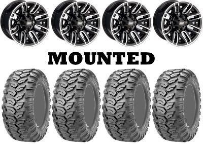 #ad Kit 4 Maxxis Ceros MU07 Tires 25x8 12 25x10 12 on Moose 112X Black Wheels IRS $1027.67