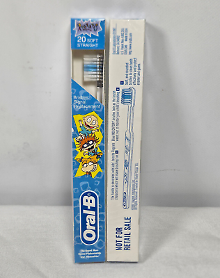 #ad Vintage Oral B Rugrats Toothbrush Lot Soft Straight Yellow amp; Blue Tommy Set 1997 $7.46
