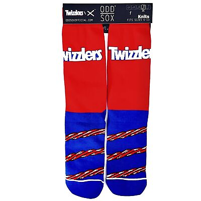 #ad #ad Odd Sox Twizzlers Candy Crew Socks Mens Womens Fun Novelty Gift Red Blue $8.99