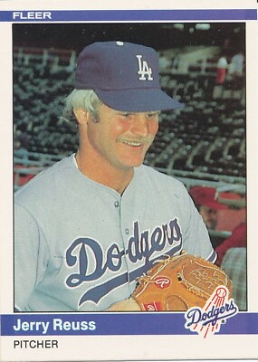 #ad #ad Jerry Reuss 1984 Fleer #110 Los Angeles Dodgers baseball card $1.99