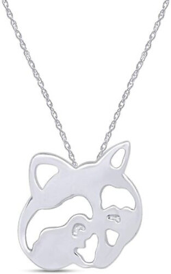 #ad Raccoon Pendant 18quot; Necklace Jewelry for Women in 925 Sterling Silver $48.75