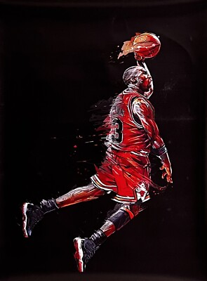 #ad Basketball Micheal Jordan Painting 5D Full Round Diamond Painting Canva 12x16” $12.99