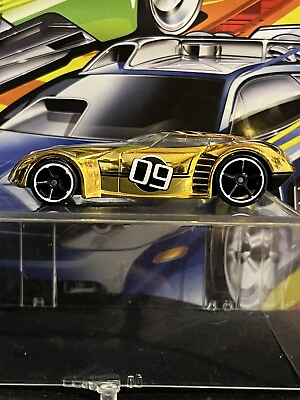 #ad Hot Wheels “Love Light” 1:64 Diecast Gold Race Car NEAR MINT any2for$28 $16.00