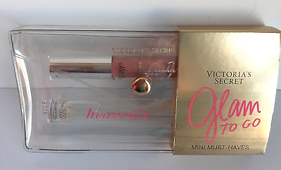 #ad Victoria#x27;s Secret HEAVENLY Eau de Parfum Rollerball Lip Gloss Gift Set Travel $19.95