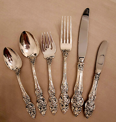 #ad Vienna by Reed amp; Barton Sterling Silver Place Setting 6pc Appx 208 grams $249.00