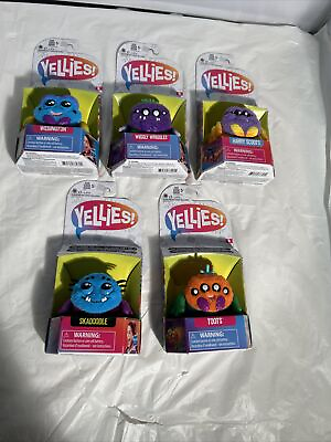 #ad NEW Hasbro YELLIES Electronic Voice Activated Spider Stuffed Lot of 5 $34.95