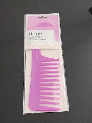 #ad Diane 8¾quot; Hanging Shower Comb Ideal For Wet Detangling $14.00
