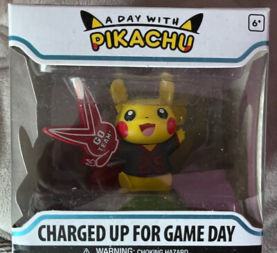 #ad Funko Pop A Day with Pikachu Charged up for Game Day Figure Pokecenter Exclusive $19.98