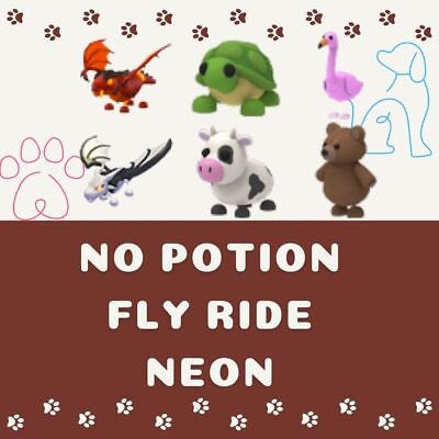 #ad Mega Neon Fly Ride No Potion MFR NFR FR 🎉🌈 Adopt my good pet with Me $1.73