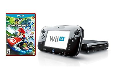 #ad Nintendo Wii U 32GB Mario Kart 8 Physical Disc Deluxe Set Premium Pack 4Z $259.29