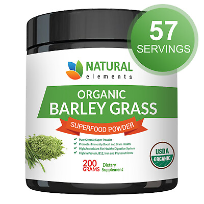 #ad Barley Grass Powder USDA Certified Organic Barley Grass Powder Non GMO $17.99