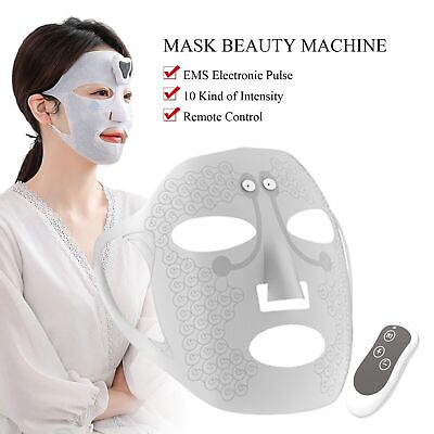 #ad New Facial Beauty Machine Microcurrent Mask Face Skin Tightening Lifting Device $39.42