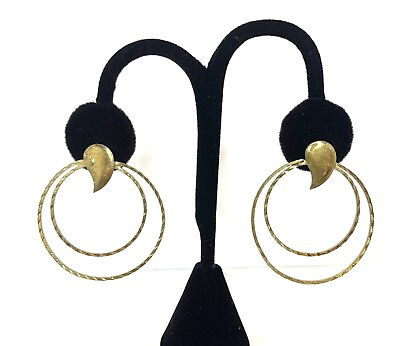 #ad Vintage Double Hoop Earrings $4.00