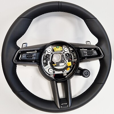 #ad Genuine Porsche Steering wheel leather GT3RS 992 911 GTS weissach CARBON HEATED $1290.00