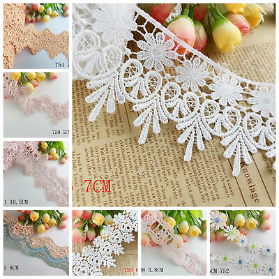#ad Delicate 2 Yard Venise Flower Lace trim Wedding sewing craft curtain DIY Lace $2.49