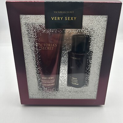 #ad Victoria#x27;s Secret Very Sexy Gift Set Perfume Spray Fragrance Mist Body Lotion $24.95