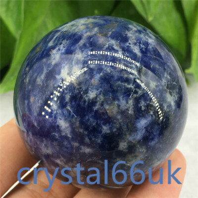 #ad 50mm Natural sodalite stone Quartz sphere Crystal Ball reiki Healing 1pc GBP 19.50