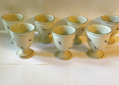 Egg Cups Coddlers Vintage floral Beautiful For Easter Brunch Table. Set Of 7 $69.17