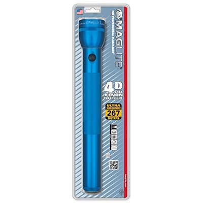 #ad MagLite S4D116 Maglite Heavy Duty Incandescent 4 Cell D Flashlight Blue $34.87