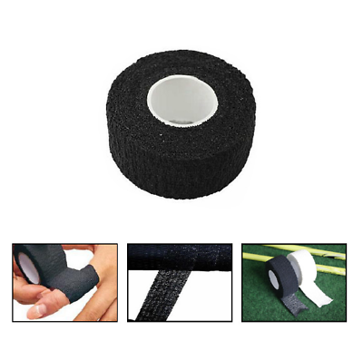 #ad 5pcs Black Golf Self Adhesive Bandage Finger Tape Anti slip Outdoor Sports Strap $6.98