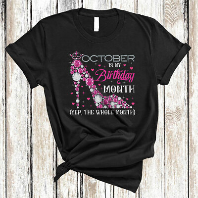 #ad October Is My Birthday Month Yep The Whole Month Birthday High Heels Shirt Mug $16.16