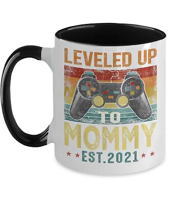 #ad Mom Gifts Leveled Up To Mommy Est 2021 Birthday Christmas Mothers Day Gift Idea $18.99