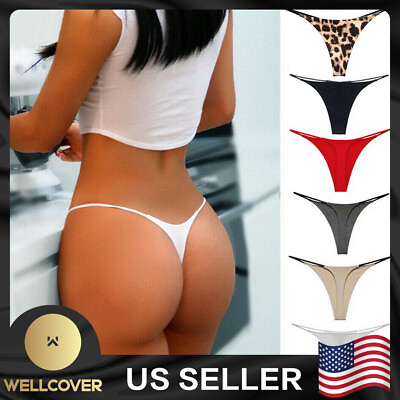 #ad NEW Women Lingerie Thong G string Briefs Bikini Panties Knicker Underwear $5.16
