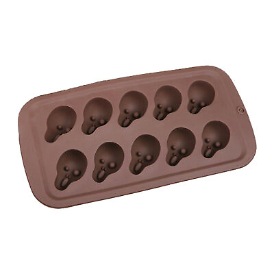 #ad Cake Mould Skeleton Head Easy Cleaning Holiday Chocolate Cake Mould Novelty $9.30