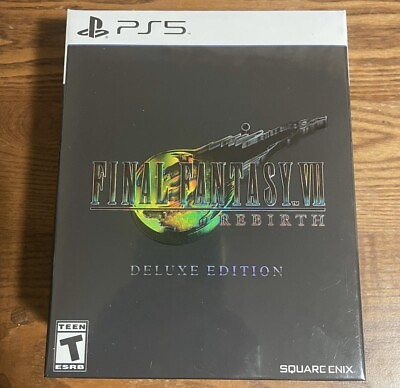 #ad Final Fantasy VII 7 Rebirth Deluxe Edition PlayStation 5 PS5 BRAND NEW IN HAND $147.98