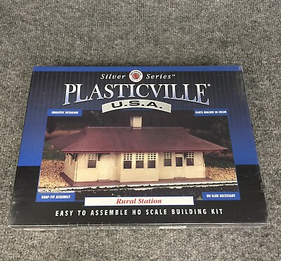 #ad Bachmann Plasticville Rural Station HO Building Kit 45521 New In Sealed Box $29.99