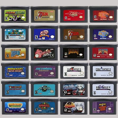 #ad Nintendo GBA Game Boy Advance Games Bundle Lot Non Oem Variety Various Titles $23.99