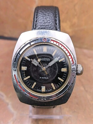 #ad Vintage soviet mechanical men#x27;s watch Barrel VOSTOK 2209 WOSTOK Amphibian Diver $72.29