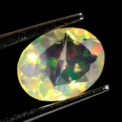 #ad A BEAUTIFUL 0.75ct NATURAL100% UNHEATED OPAL OVAL CUT FACETED and bonus added $15.29