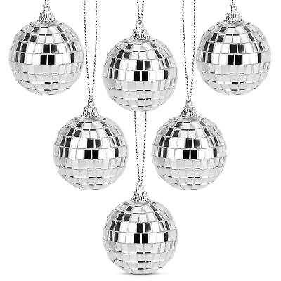 #ad Hanging Disco Ball Party Decorations 6Pcs Mirror Disco Ball Disco Party Dec... $16.91