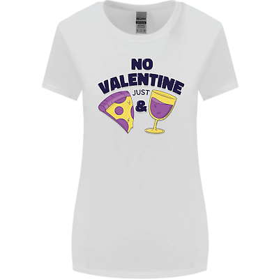#ad Anti Valentines Day Just Pizza amp; Wine Womens Wider Cut T Shirt GBP 8.99