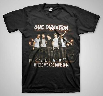One Direction Up All Night Tour 2012 Boy Band Black Shirt Gift Men Women HOT $9.95