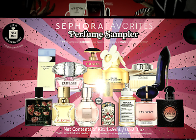 #ad SEPHORA FAVORITES Perfume Sampler *WITH CERTIFICATE* Holiday Armani Gucci NEST $148.00