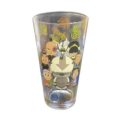 #ad Avatar: The Last Airbender 16oz Collector#x27;s Glass Aang Avatar State Nickelodeon $30.00