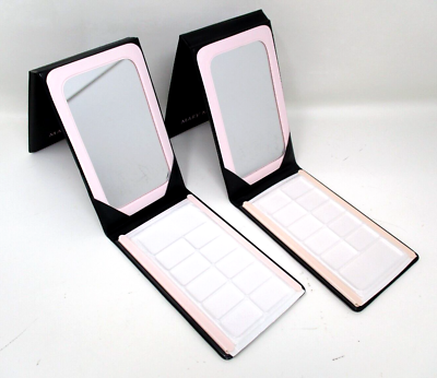 #ad Mary Kay Facial Party Mirror Compact Sample Trays Holder Black Pink Easel Unused $19.98