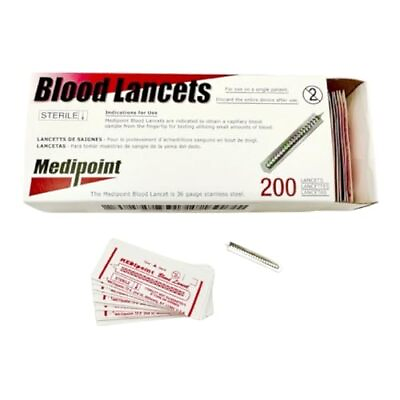 #ad Stainless Steel Lancet 200ct $16.97